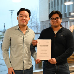 Tomas Nguyen and Jonas Guttormsen