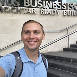 Ivan Belik at NUS in Singapore