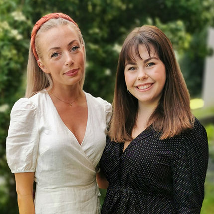 Frida Christensen og Frida Gustafsson. Privat foto