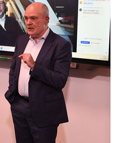 Frank Johannesen foredrar