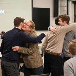 Maja B. Holtet under NHH-alumntreff 