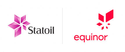 Statoil- og Equinor-logoer