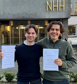 Master students Philip Samell Sigve Angell Spikseth