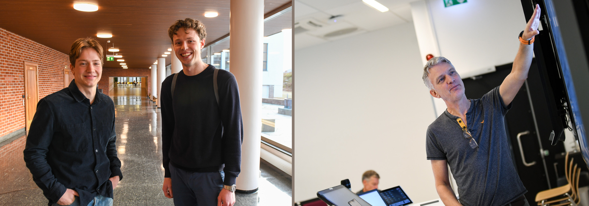 Einar Storvestre, Peder Totland Olsen, førsteamanuensis Jørgen Haug