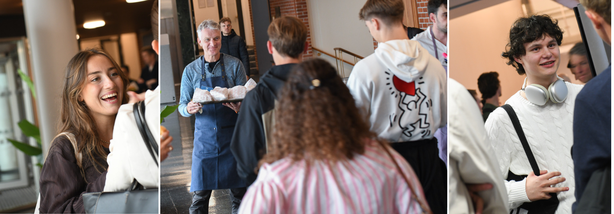 Jørgen Haug og studenter
