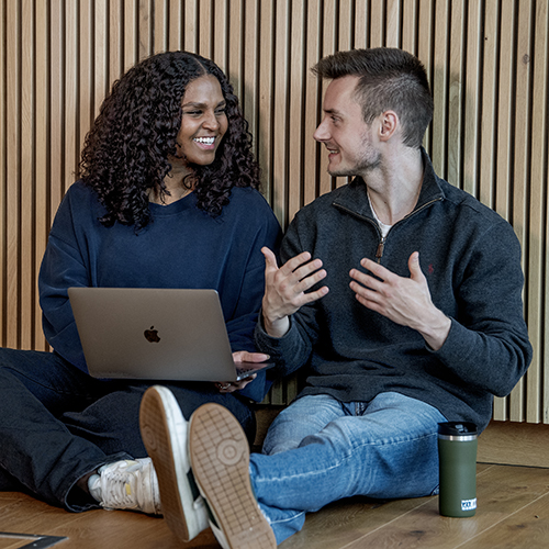 Picture of Shania Marcella Kalpee and Dennis Florian Laeufer. Photo: Helge Skodvin 