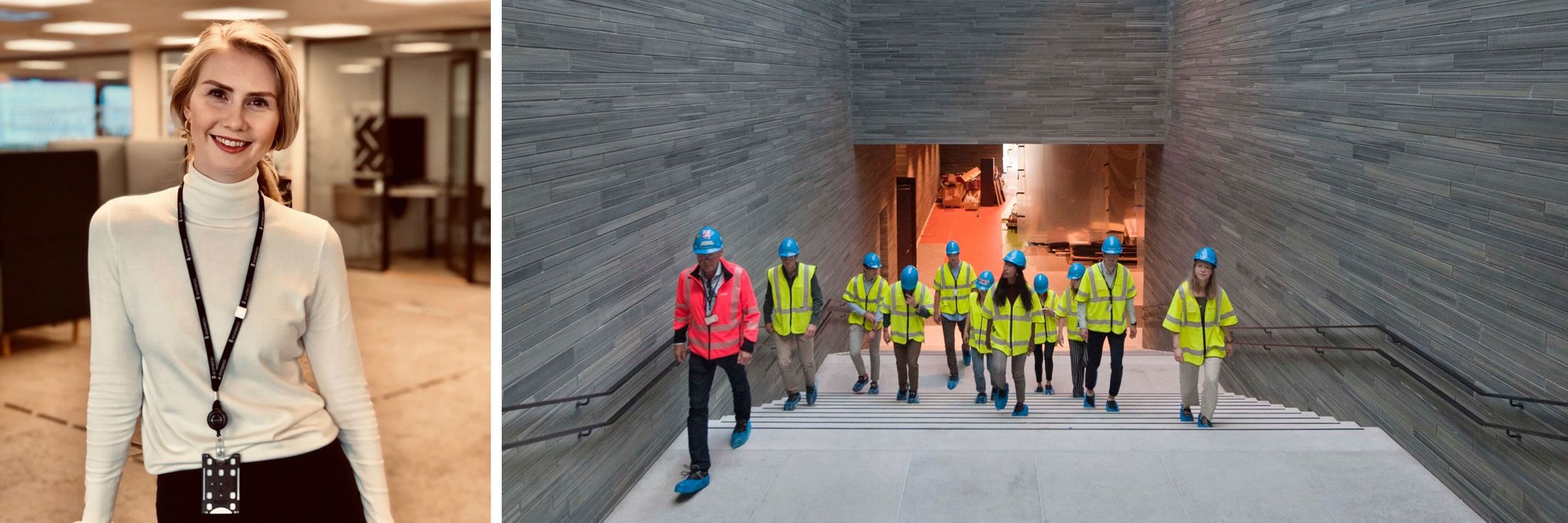 Ingeborg Louise Gustavsen og omvisning på nye Nasjonalmuseet.