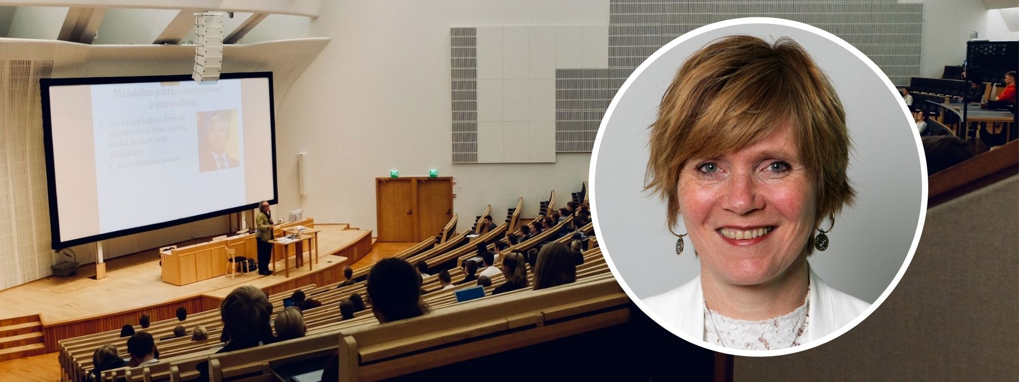 Bilde fra forelesningssal. Foto: Hallvard Lyssand / Unsplash v. Dom Fou