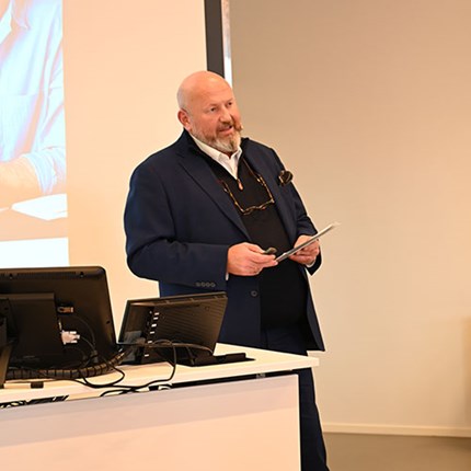 Ole Rølvaag speaking