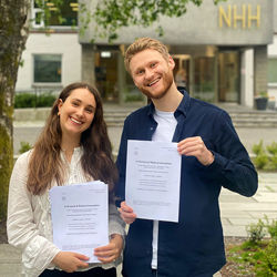 Tobias Dingstad Bergem og Silje Lindtvedt Fladmoe. Photo: Private