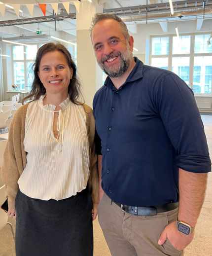 Bram Timmermans with Kristina Heinonen