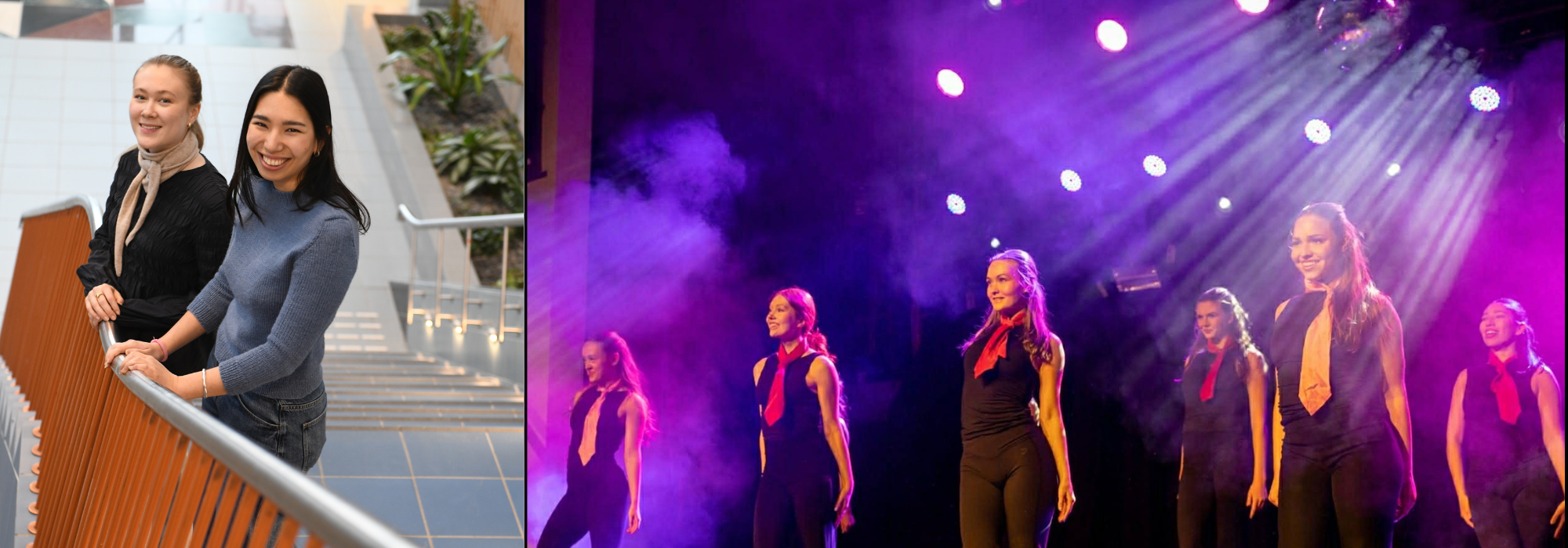 Eir Fløgstad Kjeøy (t.v.) og Solveig Hodneland - dansegruppen eXtravadance