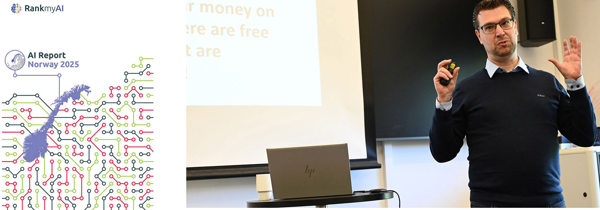 Billedmontasje professor Weltevreden og forsiden på rapport