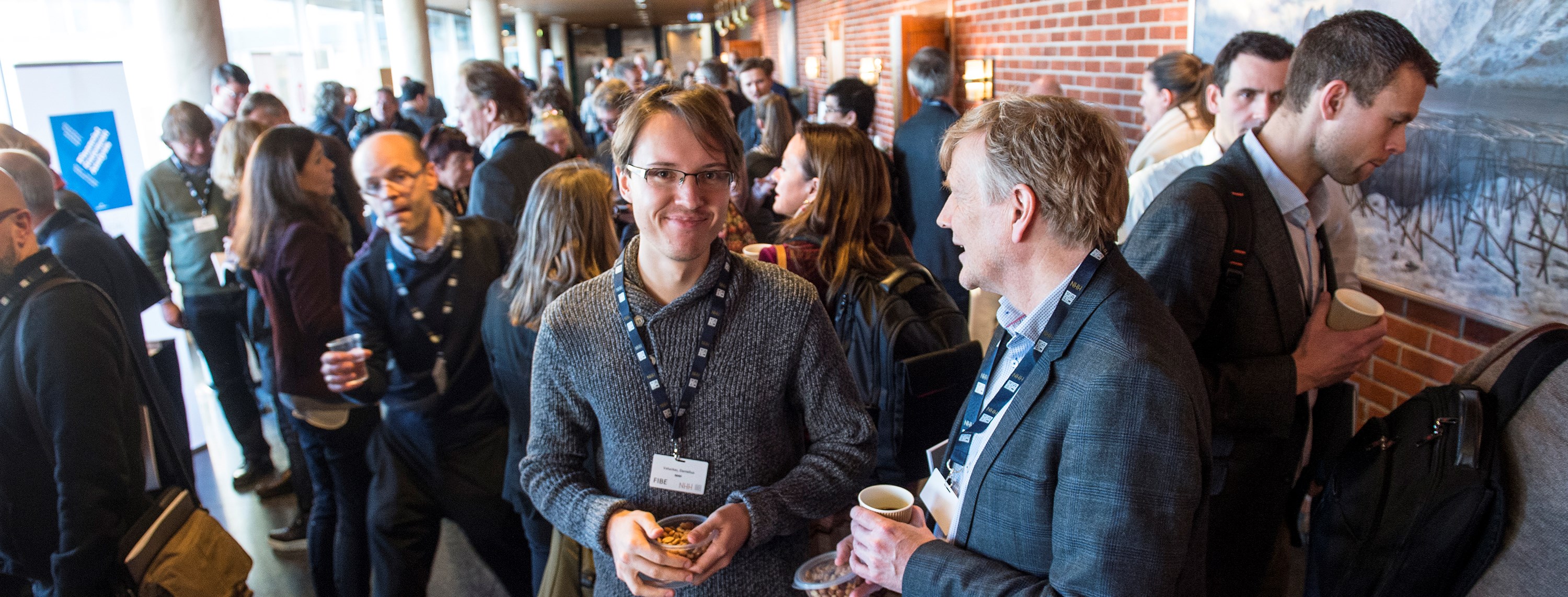 Every year in early January, close to 200 researchers gather at NHH to attend FIBE. The Picture is from FIBE 2017. Photo: Marit Hommedal