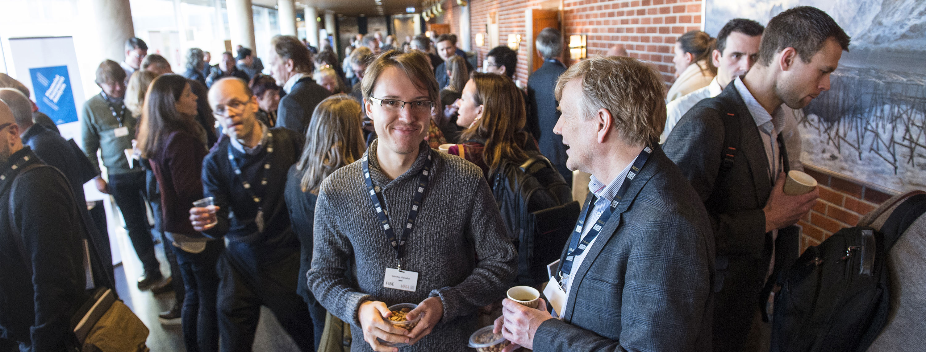 Every year in early January, close to 200 researchers gather at NHH to attend FIBE. The Picture is from FIBE 2017. Photo: Marit Hommedal