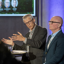 Bilde av Hans Christian Holte og Kjell Gunnar Salvanes. Foto: Helge Skodvin