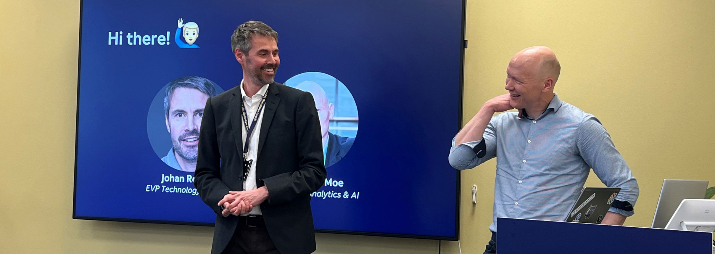   Johan Rostoft, EVP Technology and Insight (and Christian Rørholt Moe, SVP Data, Analytics & AI at Gjensidige.