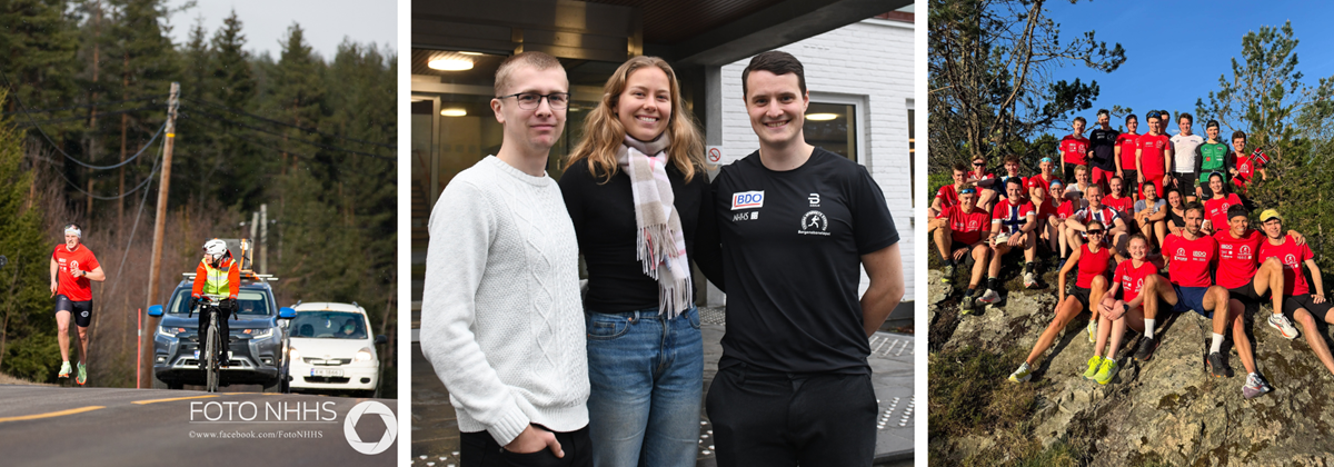  I tillegg til det faglige, er det flust av studentorganisasjoner å bli med i ved NHH. Svein-Ivar Ånesland fra Son, utenfor Oslo (21), Camilla Årsheim fra Bergen (21) og Torstein Bolstad Blikra fra Førde (26), er alle med i løpegruppen, Stafettkomiteen. 