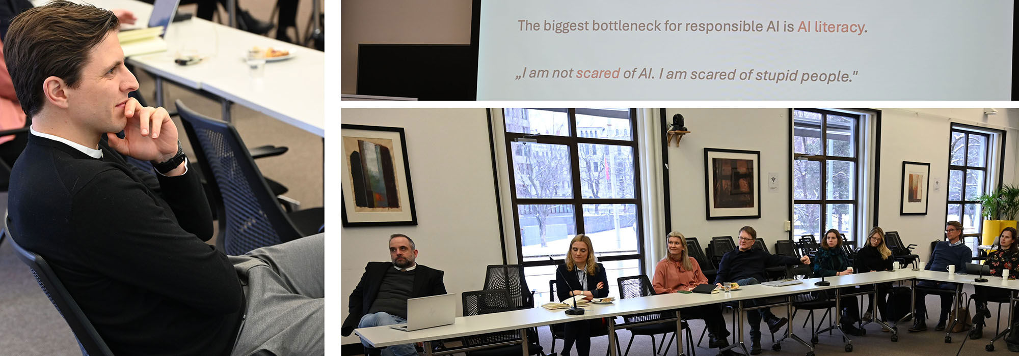 Photo collage from event with Jonas Hammerschmidt on February 25