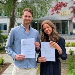 Andrea Fiskum Graue og Andreas Kalsaas. Privat foto