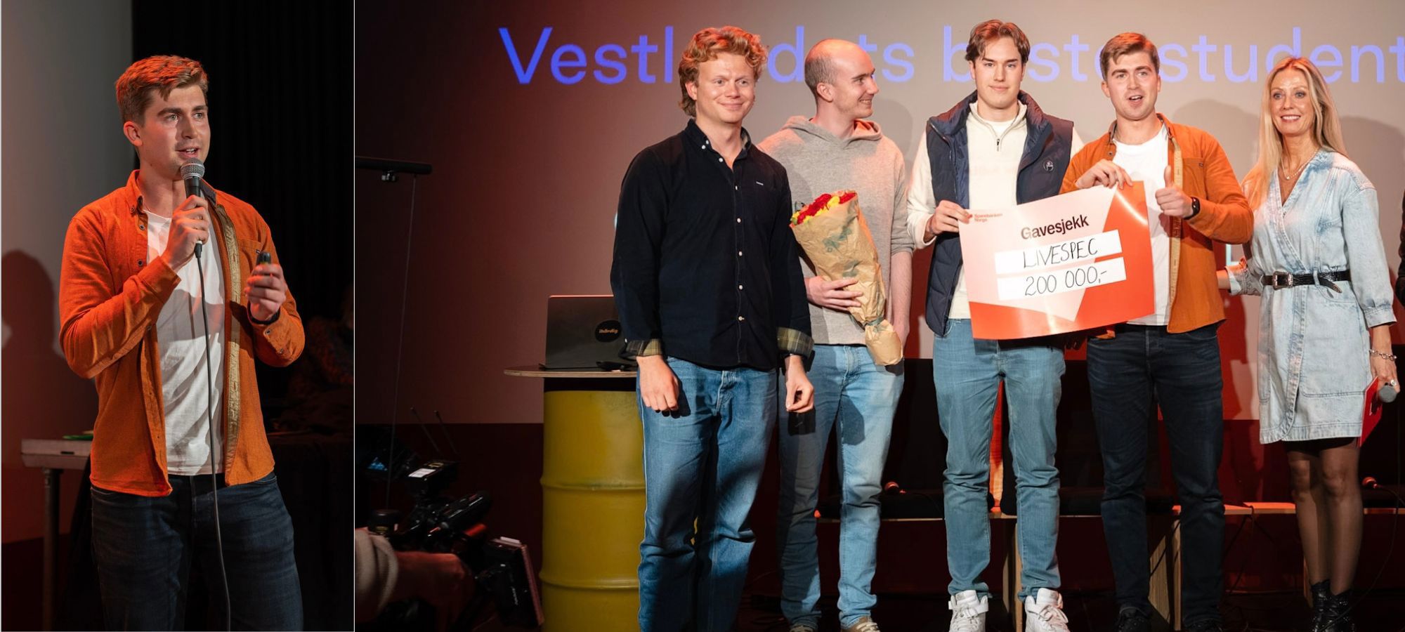 Billedmontasje_ Bjarte Laa, jury og lag under Innovasjonsuken OPP