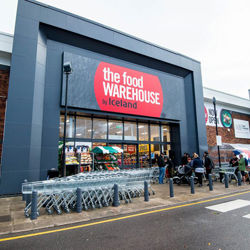 Iceland warehouse in Bristol. Iceland press photo