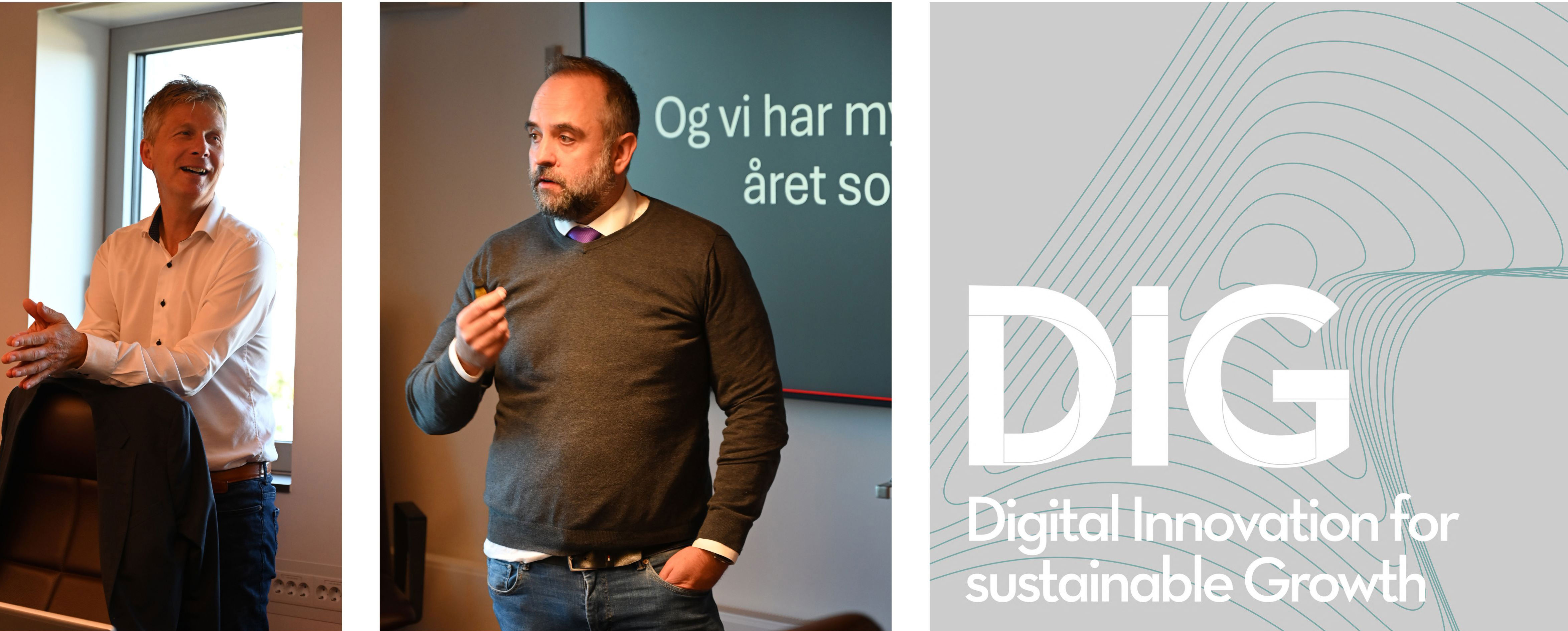 Rune Skjelvan and Bram Timmermans speaking