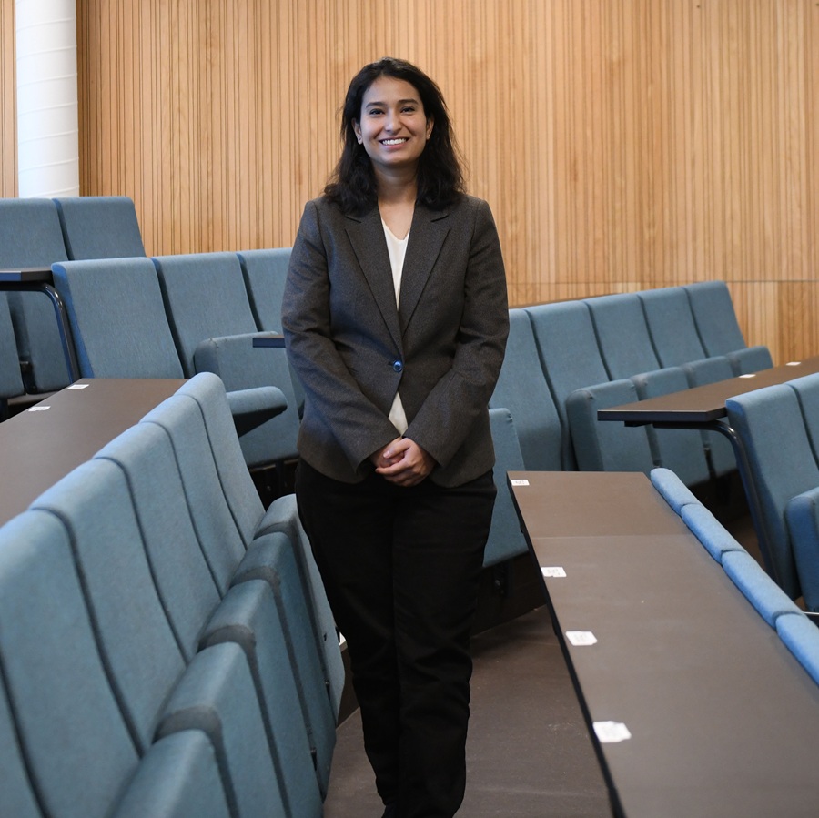 BEST PHD PAPER AT FORSKERMØTET: `We hope to be able to communicate the results and present our work to the authorities in India,´ says winner Pallavi Prabhakar, PhD candidate at the Department of Economics, NHH. Photo: Sigrid Folkestad.
