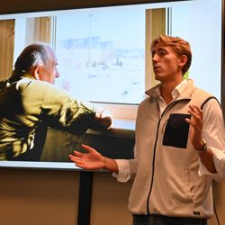 Markus Smistad Belstad vant innovasjonssprinten med sitt lag  