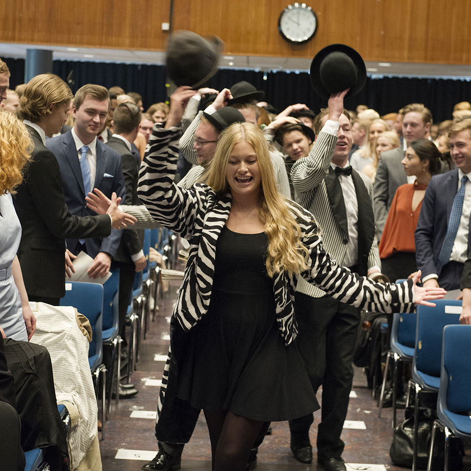 Fra immatrikluering 2017. Foto: Helge Skodvin