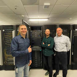 From left: Ivan Belik, Denis Utochkin and Tor W. Andreassen.