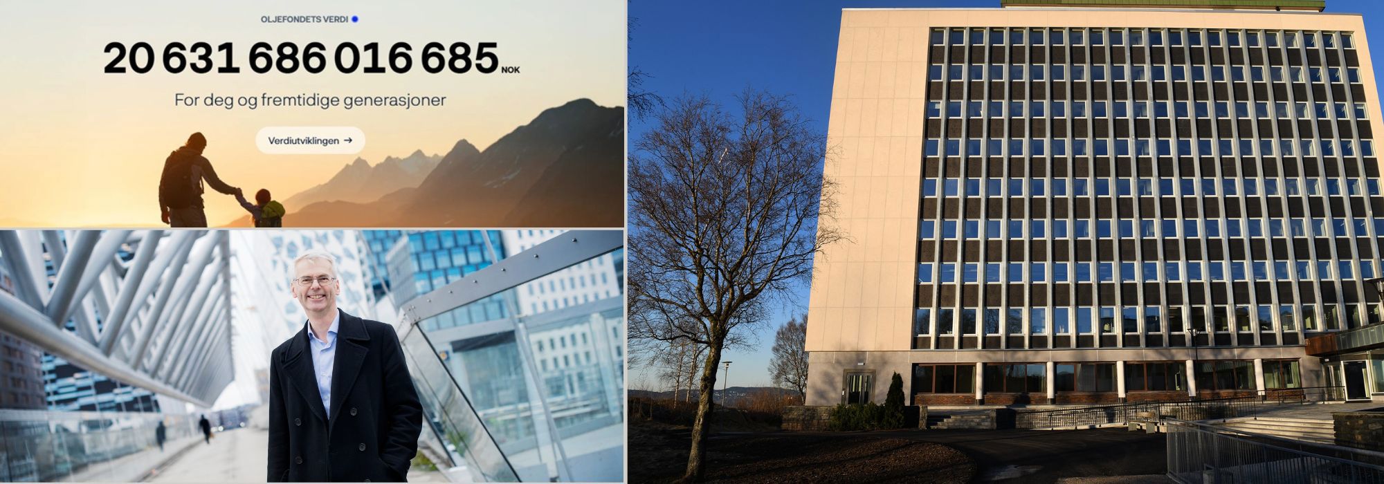 Handlingsregelen styrer hvordan Norge forvalter sin enorme oljeformue. Forskning og faglige råd fra NHH bidro til revisjonen av regelen i 2017.Det ga grunnlaget for en mer bærekraftig utvikling i offentlig pengebruk og for kommende generasjoner. Foto: NHH-professor Øystein Thøgersen (Siv Dolmen) og nbim.no