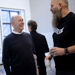 Tor W Andreassen (left) and Yngvar Ugland. Archive Photo: Siv Dolmen