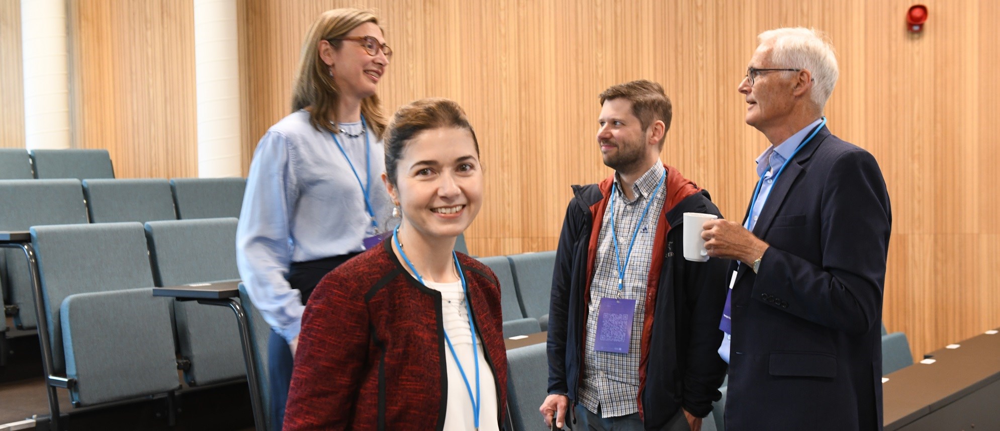 Professor of law Pinar Akman (in front) delivered the first keynote speech at the BECCLE conference on competition policy at Norwegian School of Economics NHH. Celine Bonnet at Toulouse School of Economics Toulouse School of Economics is one of the invited speakers. Jan Petter Fedje is an economist at The Norwegian Competition Authority and (right) NHH Professor Lars Sørgard, former general director of the competition authority. Photo: Sigrid Folkestad