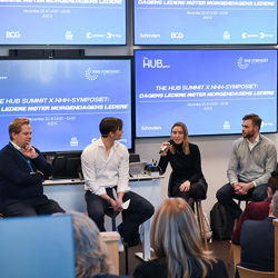 The Hub Summit 2022, debate between students and leaders. Photo: Ingunn Gjærde