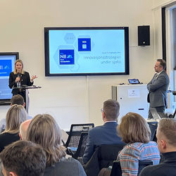 Innovation 2022, Embla Belsvik and Bram Timmermans. Photo: Irene Haukås Moe