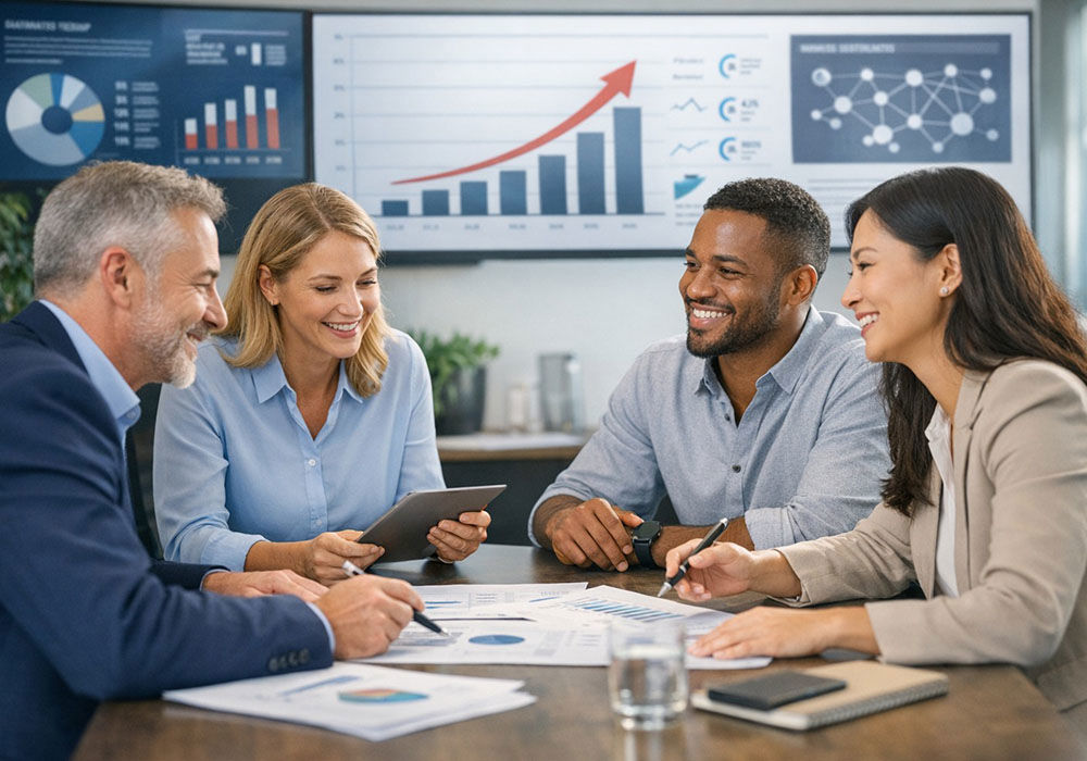 AI generated illustration image of servant leadership