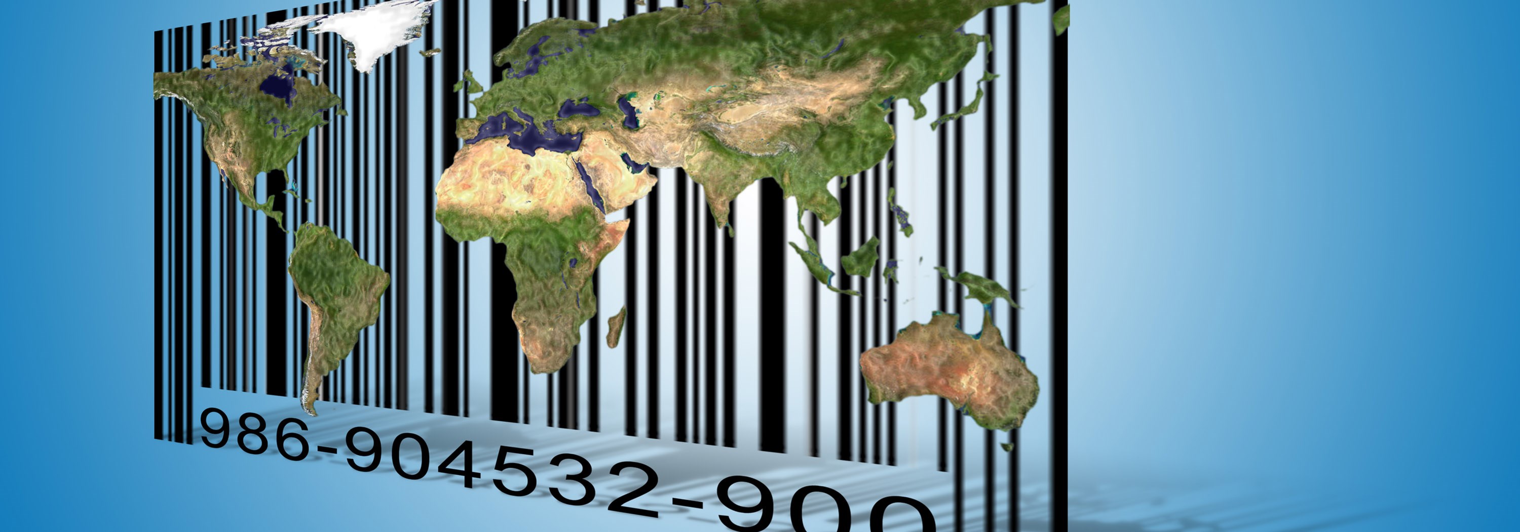 World map and bar code. Illustration: Rolffimages_ Dreamstime