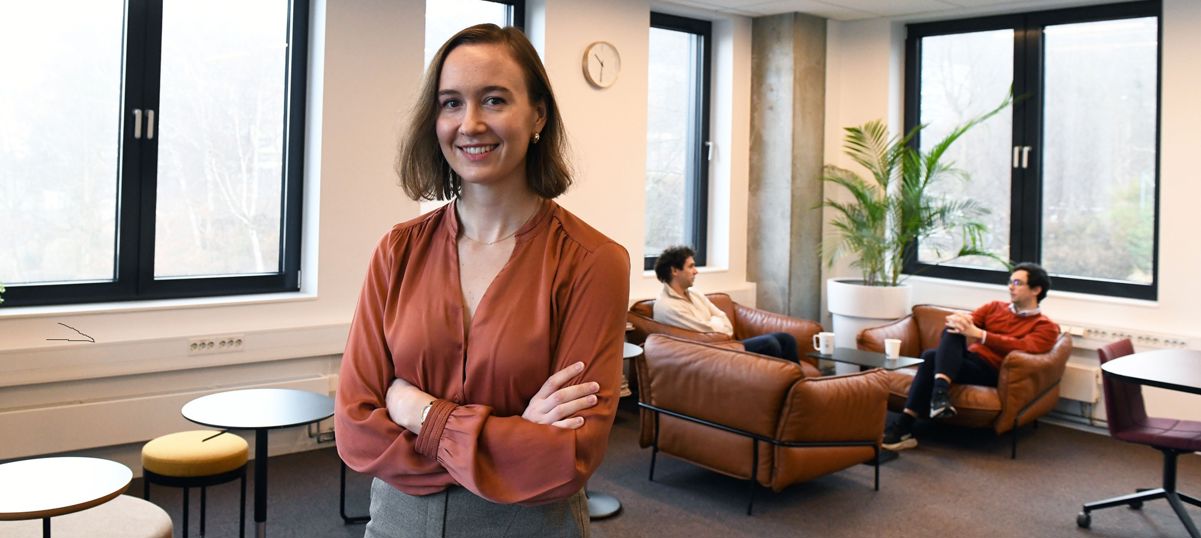 The Royal Swedish Academy of Sciences has awarded Tove Forsbacka the Arnberg Prize for her research on competition economics. Photo: Sigrid Folkestad