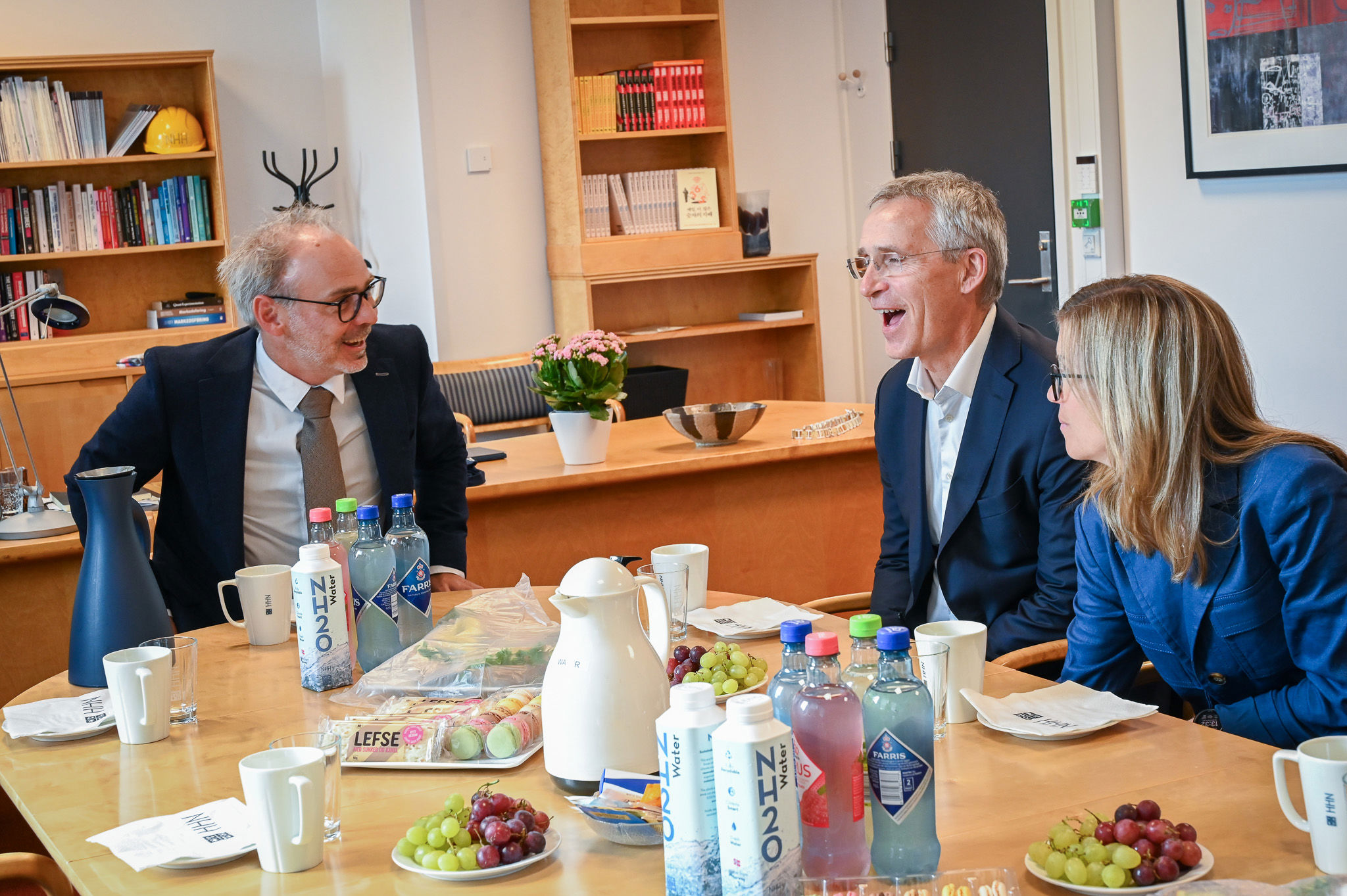 Jens Stoltenberg og Helge Thorbjørnsen