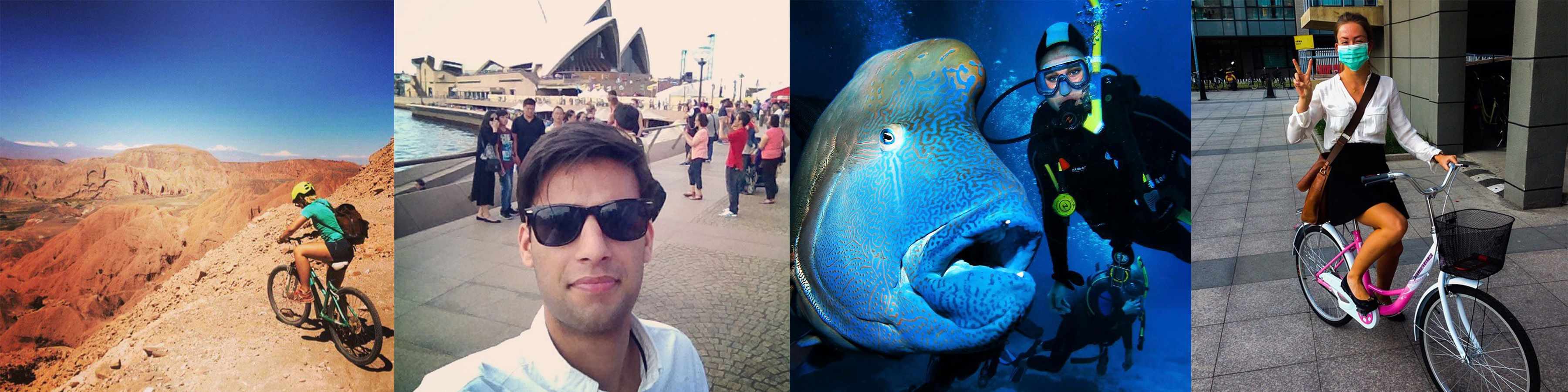 Bildekollage hentet fra Instagram og emneknaggen #nhhworldwide.