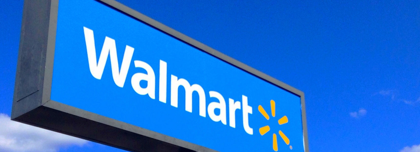Walmart logo on a sign
