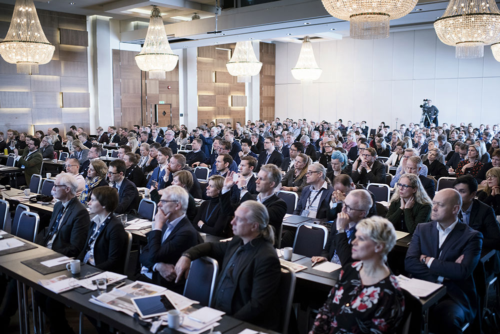 FOOD 2018 participants listening to a speach. Photo: Siv Dolmen