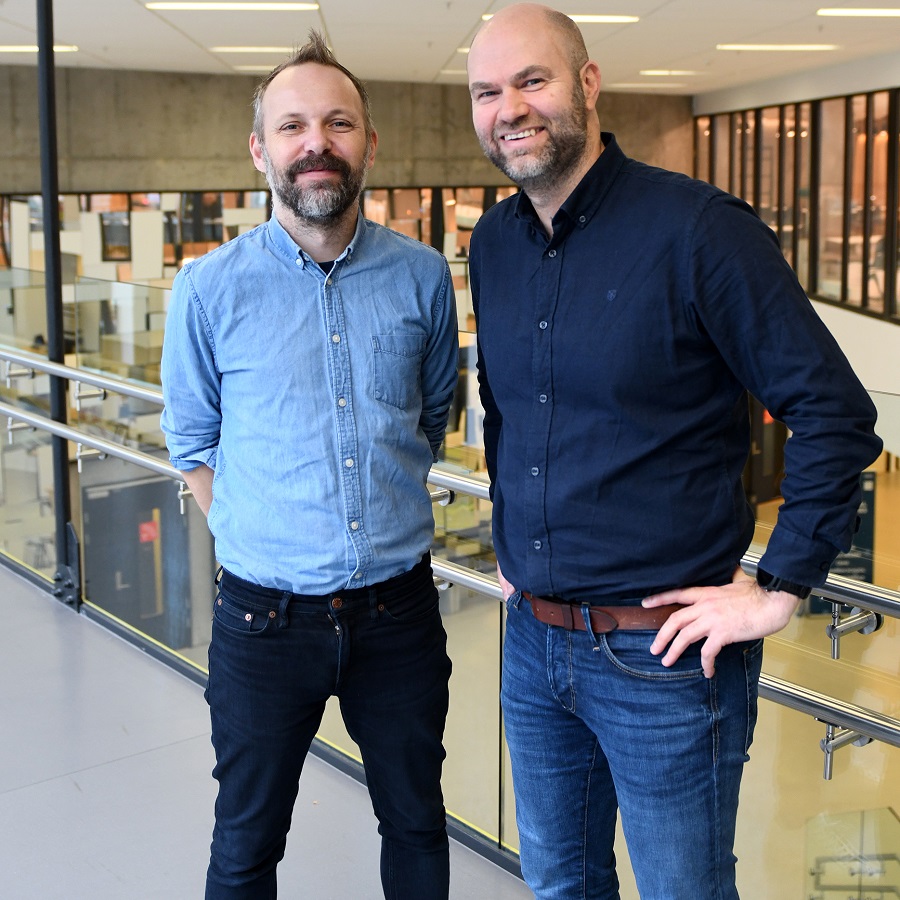 Professor Lars Jacob Tynes Pedersen og førsteamanuensis Sveinung Jørgensen﻿