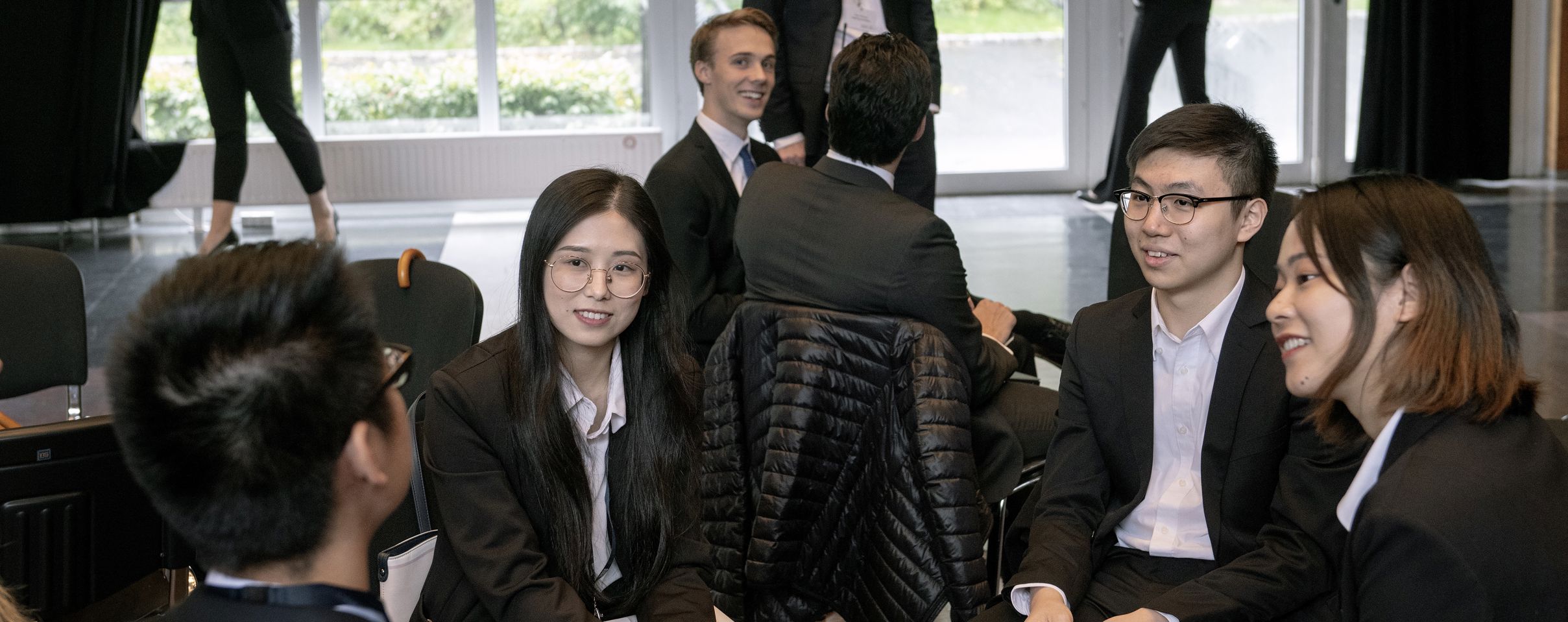 Lagkameratene Menzhou Wu, Shiqi Li, Haokun Du og Kujie Dong har representert det kinesiske universitetet Sun Yat-sen University i NHH Case Competition.