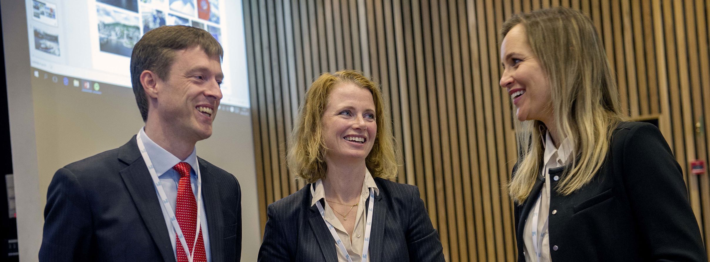 Professor Roar O. Ådland (NHHs Centre for Shipping and Logistics), CEO Hege Økland (NCE Maritime CleanTech) and Line S. Ulvesæter (Wista).